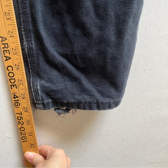 Carhartt distressed dungaree wor pants Sz 32 - Picture 7 of 9